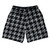 Grey Dark And Black Houndstooth Soccer Shorts Made In USA