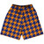 Blue Royal And Tennessee Orange Houndstooth Lacrosse Shorts Made In USA Blue Royal And Tennessee Orange Houndstooth Lacrosse Shorts Made In USA
