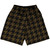 Brown Dark And Black Houndstooth Lacrosse Shorts Made In USA