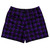 Purple Lakers And Black Houndstooth Rugby Gym Short 5 Inch Inseam With Pockets Made In USA Purple Lakers And Black Houndstooth Rugby Gym Short 5 Inch Inseam With Pockets Made In USA
