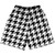 Black And White Houndstooth Lacrosse Shorts Made In USA