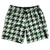 Green Hunter And White Houndstooth Swim Shorts 7" Made In USA