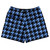 Blue Carolina And Black Houndstooth Rugby Gym Short 5 Inch Inseam With Pockets Made In USA