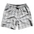 Grey Medium And White Houndstooth Swim Shorts 7" Made In USA