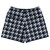 Blue Navy And Grey Medium Houndstooth Rugby Gym Short 5 Inch Inseam With Pockets Made In USA Blue Navy And Grey Medium Houndstooth Rugby Gym Short 5 Inch Inseam With Pockets Made In USA