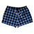 Blue Carolina And Black Houndstooth 2.5" Swim Shorts Made In USA