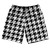 Black And White Houndstooth 10" Swim Shorts Made In USA