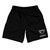 Custom Lacrosse Black Athletic Running Fitness Exercise Shorts 7" Inseam Shorts Made In USA Custom Lacrosse Black Athletic Running Fitness Exercise Shorts 7" Inseam Shorts Made In USA