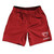 Custom Lacrosse Red Dark Athletic Running Fitness Exercise Shorts 7" Inseam Shorts Made In USA Custom Lacrosse Red Dark Athletic Running Fitness Exercise Shorts 7" Inseam Shorts Made In USA
