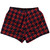 Blue Navy And Red Dark Houndstooth Womens & Girls Sport Shorts End Made In USA