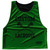 Custom Lacrosse Green Kelly and Black Reversible Lacrosse Pinnie