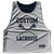 Custom Lacrosse Blue Navy And Grey Medium Reversible Lacrosse Pinnie