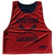 Custom Lacrosse Blue Navy and Red Dark Reversible Lacrosse Pinnie