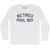 Retired Pool Boy Adult Cotton Long Sleeve T-shirt - White