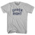 Upper Right Adult Cotton T-shirt - Cool Grey