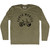 Santa Monica Bike Adult Tri-Blend Long Sleeve T-shirt - Military Green