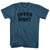 Upper Right Adult Cotton T-shirt - Lake Blue