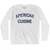 American Cuisine Adult Cotton Long Sleeve T-shirt - White