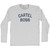 Cartel Boss Adult Cotton Long Sleeve T-shirt - Grey Heather