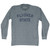 Flyover State Adult Tri-Blend Long Sleeve T-shirt - Athletic Grey