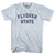Flyover State Adult Tri-Blend T-shirt - Athletic White