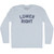 Lower Right Adult Tri-Blend Long Sleeve T-shirt - Athletic White