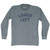 Lower Left Adult Tri-Blend Long Sleeve T-shirt - Athletic Grey