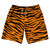 New Tiger Patten 10" Swim Shorts Made in USA - Orange Black