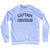 Captain Obvious Adult Tri-Blend Sweatshirt - White