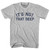It's Not That Deep Adult Cotton T-shirt - Grey Heather