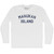 Manukan Island Adult Cotton Long Sleeve T-shirt - White