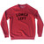 Lower Left Adult Tri-Blend Sweatshirt - Red Heather
