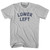 Lower Left Adult Cotton T-shirt - Cool Grey