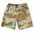 Desert Camo Sage Green Dull 10" Swim Shorts Made in USA - Camo