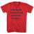 Four Virtues of Stoicism Adult Tri-Blend V-neck T-shirt - Athletic Red