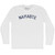 Namaste Adult Cotton Long Sleeve T-shirt - White
