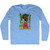 We Goin Sizzler White Men Basketball Adult Tri-Blend Long Sleeve T-shirt - Athletic Blue