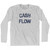 Cash Flow Adult Cotton Long Sleeve T-shirt - Grey Heather