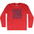 Outwork Your DNA Adult Tri-Blend Long Sleeve T-shirt - Athletic Red