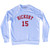 Hickory 15 Adult Tri-Blend Sweatshirt - White