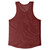 Red Maroon Sheer See Through Mesh Athletic Tank Top - Red Maroon 