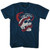 USA Group of Death Soccer Adult Tri-Blend T-shirt - Navy