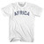 Africa Adult Cotton T-shirt - White