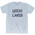 Great Lakes Adult Tri-Blend T-shirt - Athletic White