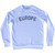 Europe Adult Tri-Blend Sweatshirt - White