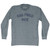 Egg Fried Rice Adult Tri-Blend Long Sleeve T-shirt - Athletic Grey