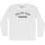Follow Your Passion Adult Cotton Long Sleeve T-shirt - White