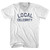 Local Celebrity Adult Tri-Blend V-neck T-shirt - White