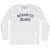 Rosarito Beach Adult Cotton Long Sleeve T-shirt - White