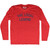 The Local Legend Adult Tri-Blend Long Sleeve T-shirt - Athletic Red
